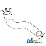 UJD11319     Lower Hose---Replaces R53142